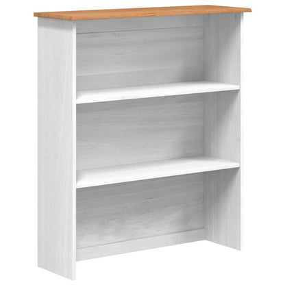 vidaXL Hutch ASKIM Weiß 91 x 40 x 184 cm Massives Kiefernholz
