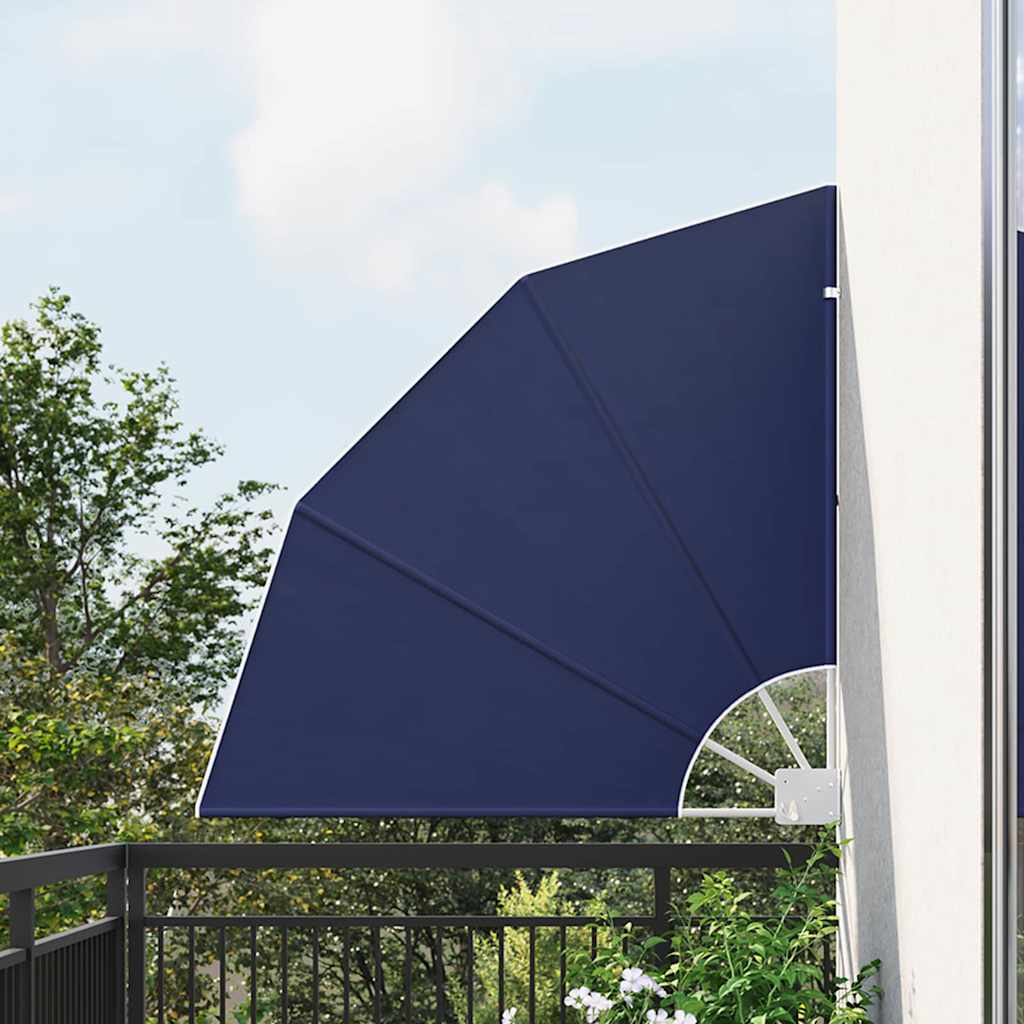 vidaXL Balkon Sichtschutz Marineblau 115 x 115 cm Polyester