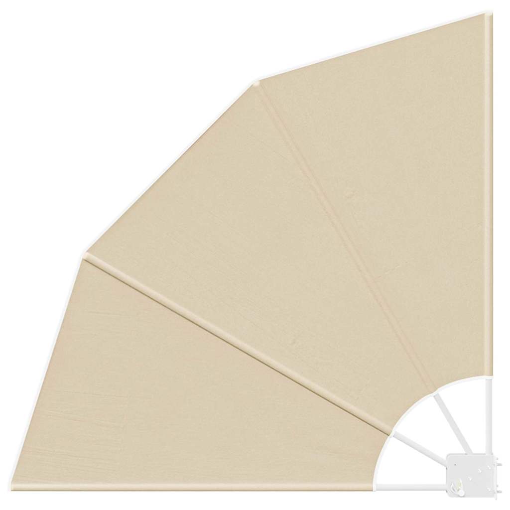 Balkon Sichtschutz Beige 115 x 115 cm Polyester