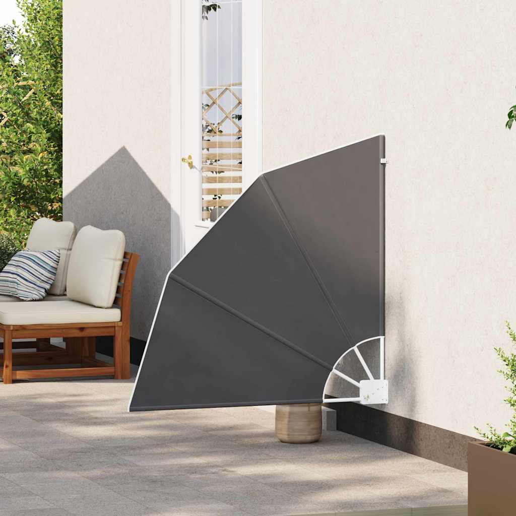 vidaXL Balkon Sichtschutz Schwarz 115 x 115 cm Polyester