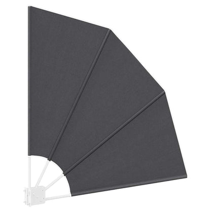 vidaXL Balkon Sichtschutz Schwarz 115 x 115 cm Polyester