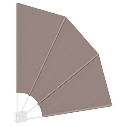 Balkon Sichtschutz Taupe 115 x 115 cm Polyester