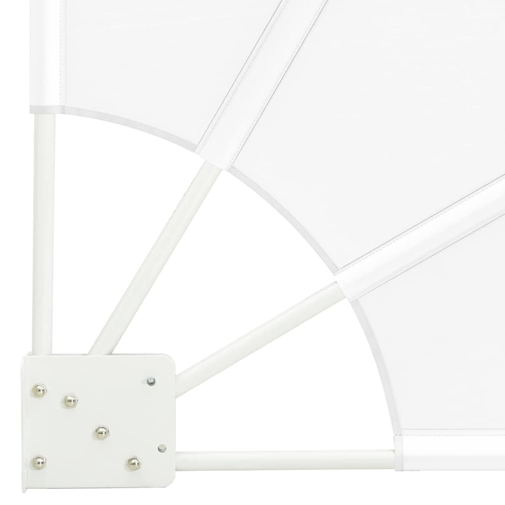 Balkon Sichtschutz Weiß 115 x 115 cm Polyester