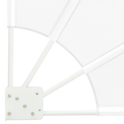 Balkon Sichtschutz Weiß 115 x 115 cm Polyester