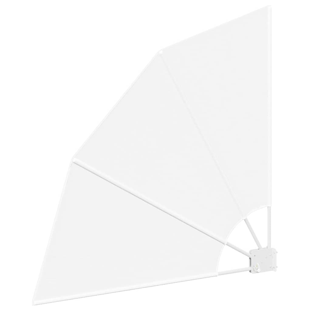 Balkon Sichtschutz Weiß 115 x 115 cm Polyester