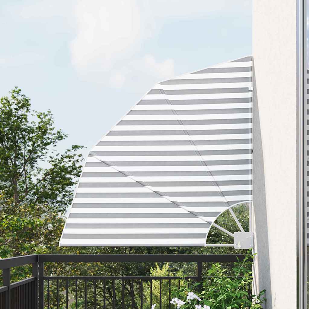 vidaXL Balkon Sichtschutz Anthrazit und Weiß 115 x 115 cm Polyester