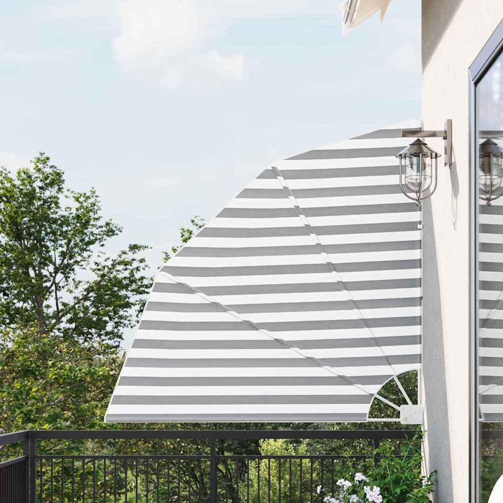 vidaXL Balkon Sichtschutz Anthrazit und Weiß 160 x 160 cm Polyester
