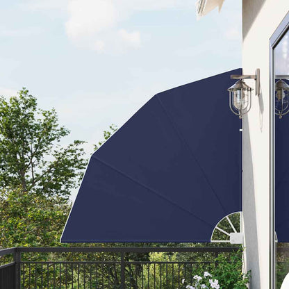 vidaXL Balkon Sichtschutz Marineblau 140 x 140 cm Polyester