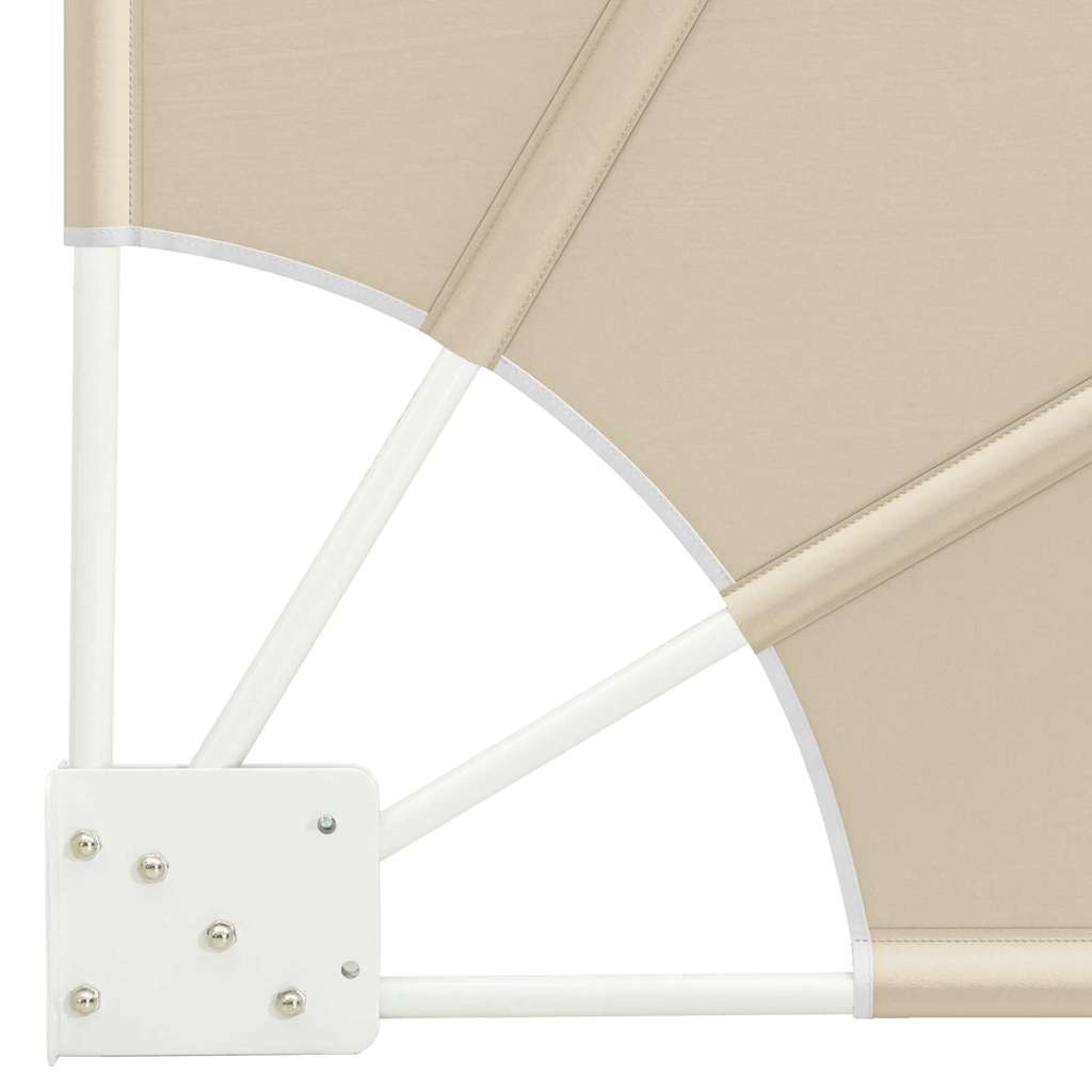 Balkon Sichtschutz Beige 140 x 140 cm Polyester