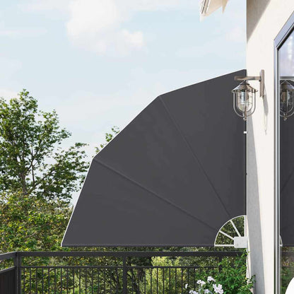 vidaXL Balkon Sichtschutz Schwarz 140 x 140 cm Polyester