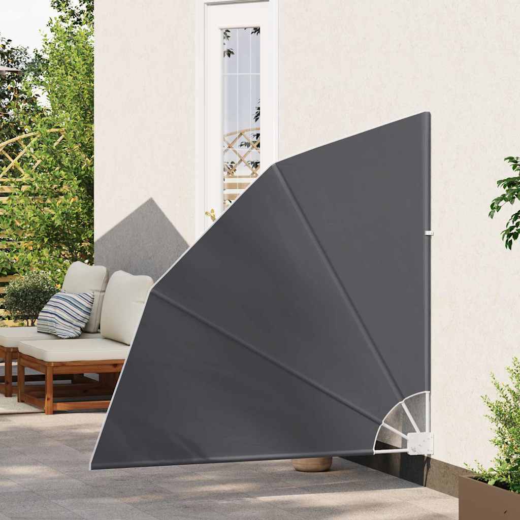 vidaXL Balkon Sichtschutz Schwarz 140 x 140 cm Polyester