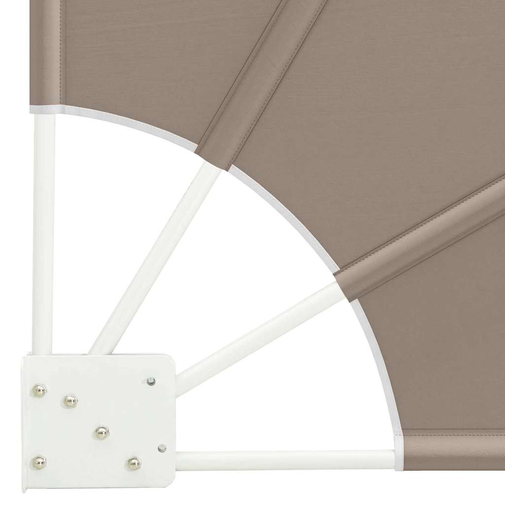 Balkon Sichtschutz Taupe 140 x 140 cm Polyester