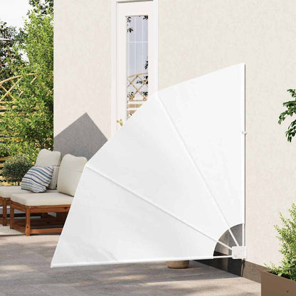 vidaXL Balkon Sichtschutz Weiß 140 x 140 cm Polyester