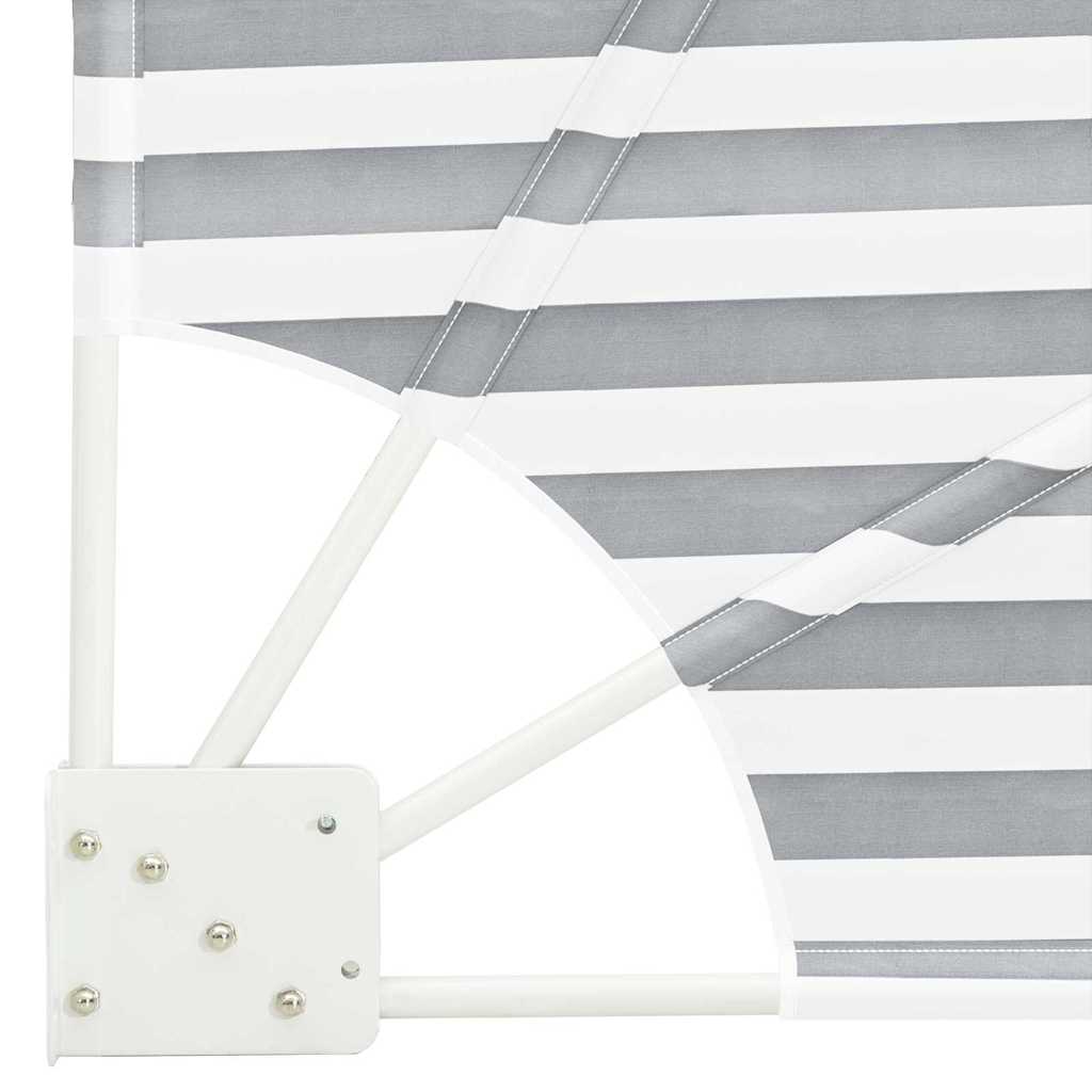 Balkon Sichtschutz Anthrazit und Weiß 140 x 140 cm Polyester