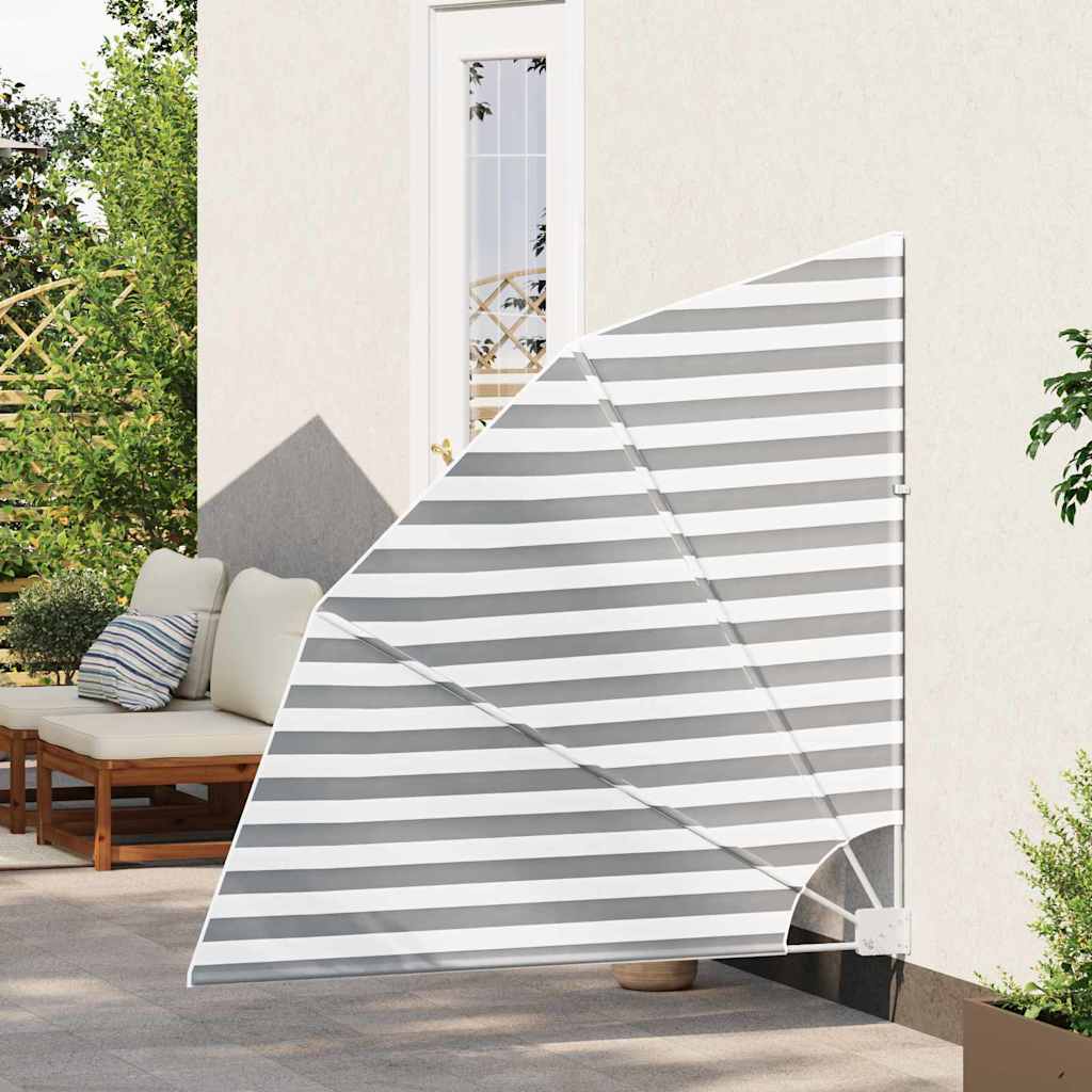 Balkon Sichtschutz Anthrazit und Weiß 140 x 140 cm Polyester