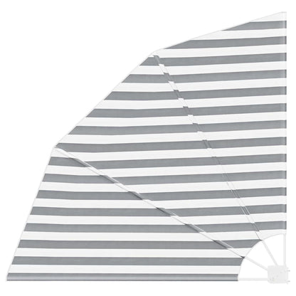 Balkon Sichtschutz Anthrazit und Weiß 140 x 140 cm Polyester