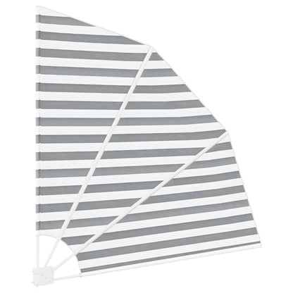 Balkon Sichtschutz Anthrazit und Weiß 140 x 140 cm Polyester