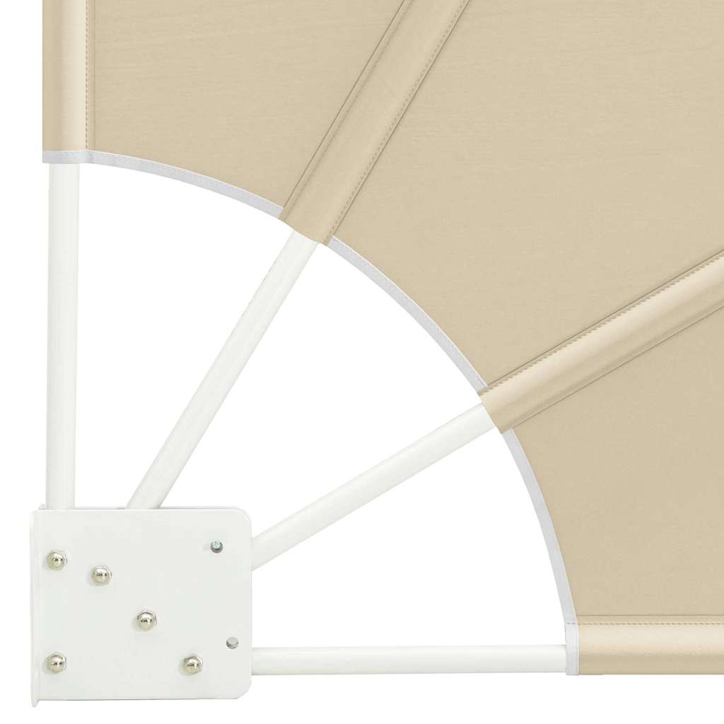 vidaXL Balkon Sichtschutz Beige 210 x 210 cm Polyester