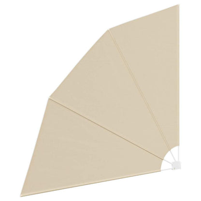 vidaXL Balkon Sichtschutz Beige 210 x 210 cm Polyester