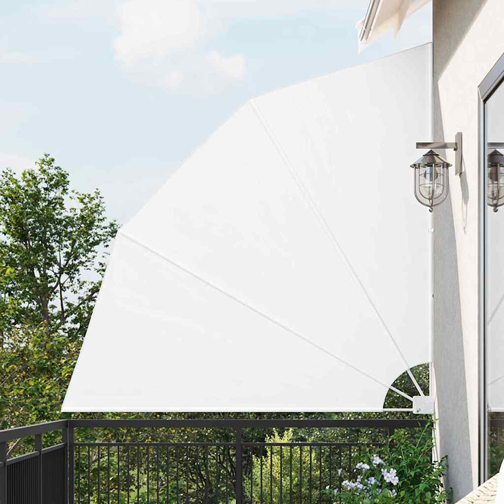 vidaXL Balkon Sichtschutz Weiß 210 x 210 cm Polyester