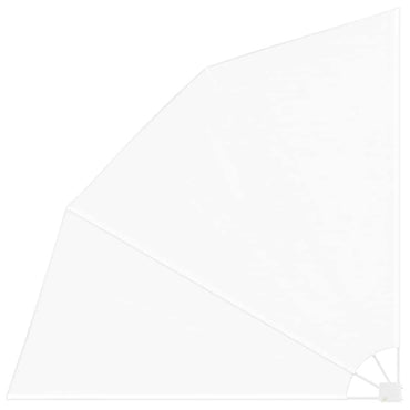 vidaXL Balkon Sichtschutz Weiß 210 x 210 cm Polyester