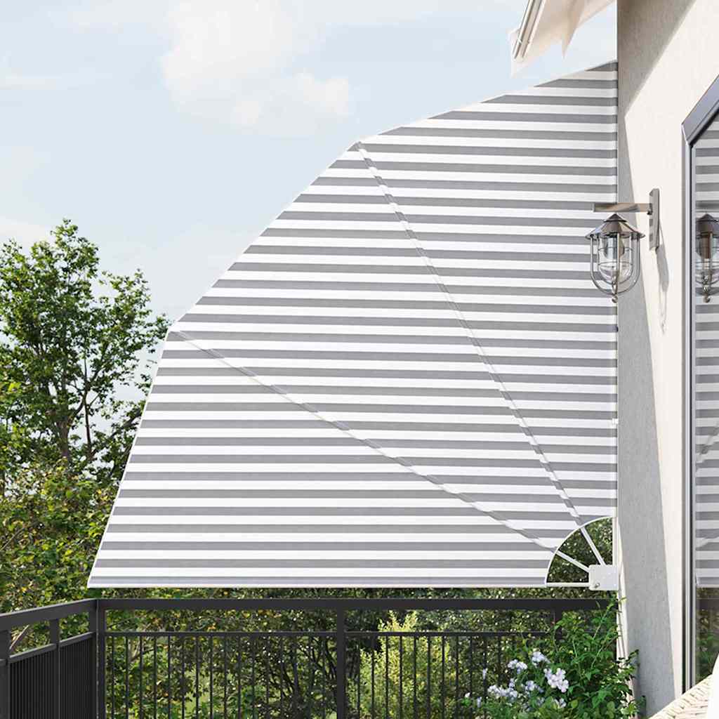vidaXL Balkon Sichtschutz Anthrazit und Weiß 210 x 210 cm Polyester