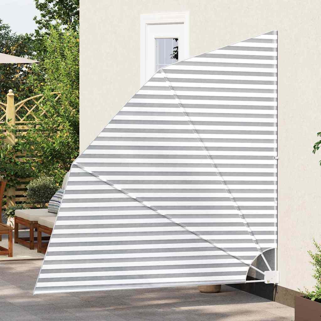 vidaXL Balkon Sichtschutz Anthrazit und Weiß 210 x 210 cm Polyester