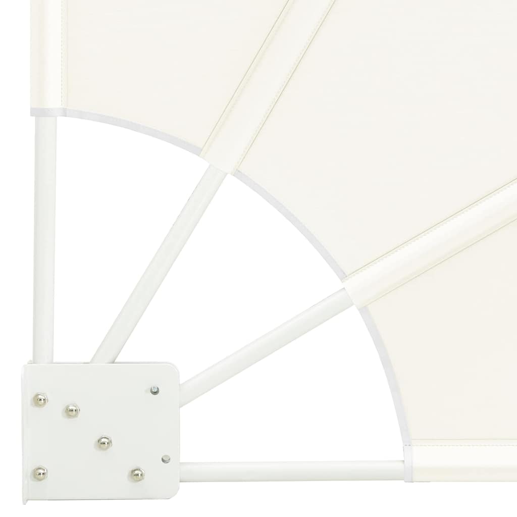 vidaXL Balkon Sichtschutz Creme 115 x 115 cm Polyester