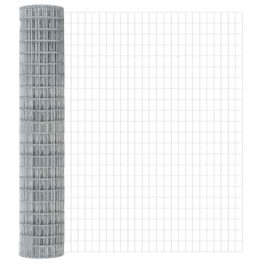 vidaXL Eurozaun 1,5 x 10 m PVC-beschichtetes Eisen