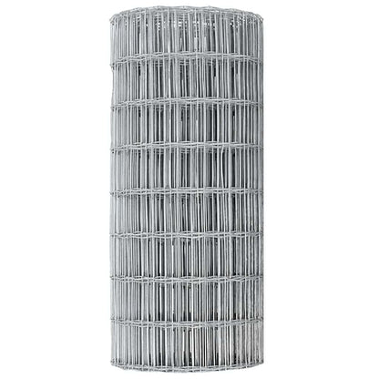 vidaXL Eurozaun 0,8 x 25 m PVC-beschichtetes Eisen