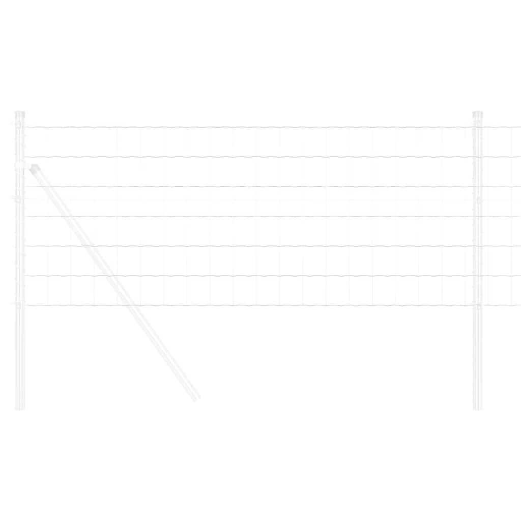 vidaXL Eurozaun 0,8 x 25 m PVC-beschichtetes Eisen