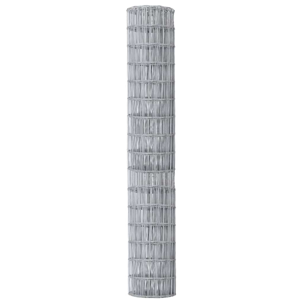 vidaXL Eurozaun 1,5 x 10 m PVC-beschichtetes Eisen