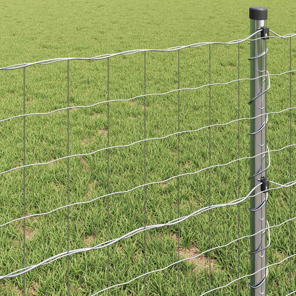vidaXL Eurozaun 0,6 x 50 m PVC-beschichtetes Eisen