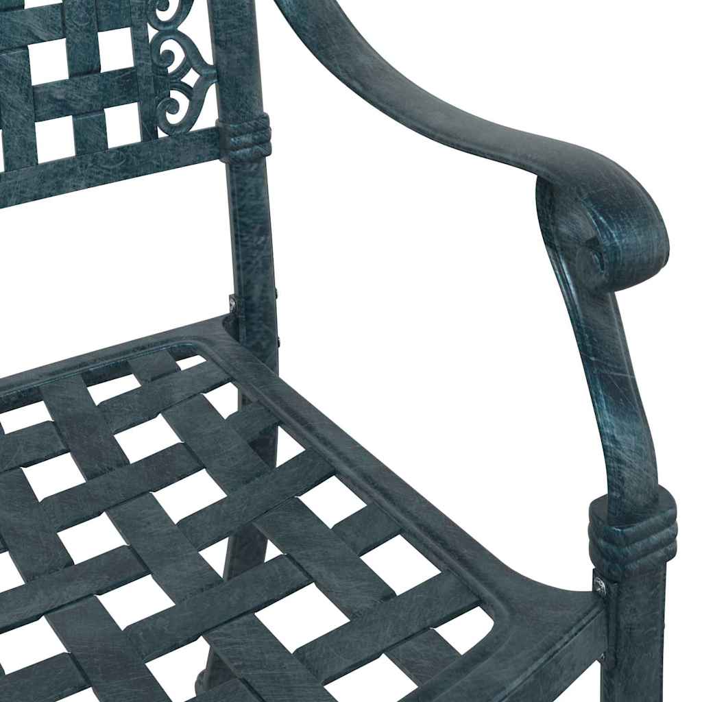 vidaXL Gartentisch Set 3 pcs Grün 80 x 80 x 75 cm Gussaluminium