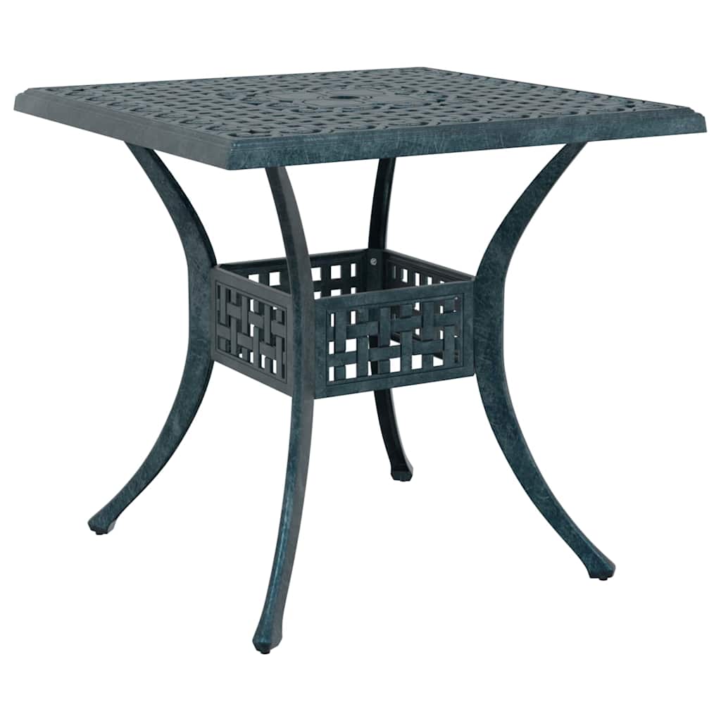 vidaXL Gartentisch Set 3 pcs Grün 80 x 80 x 75 cm Gussaluminium