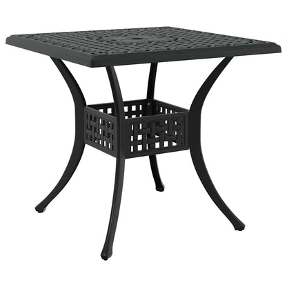 vidaXL Salon de jardin 5 pcs Noir 80 x 80 x 75 cm Aluminium moulé