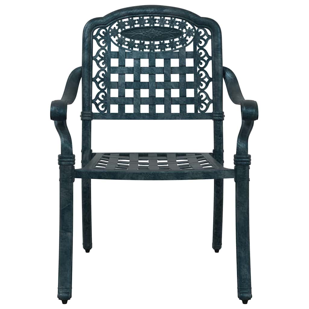 vidaXL Gartentisch Set 5 pcs Grün 80 x 80 x 75 cm Gussaluminium