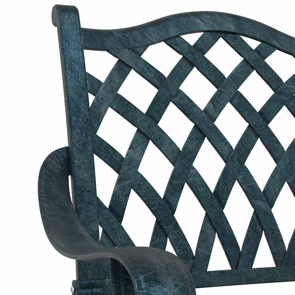 vidaXL Gartentisch Set 3 pcs Grün 80 x 80 x 75 cm Gussaluminium