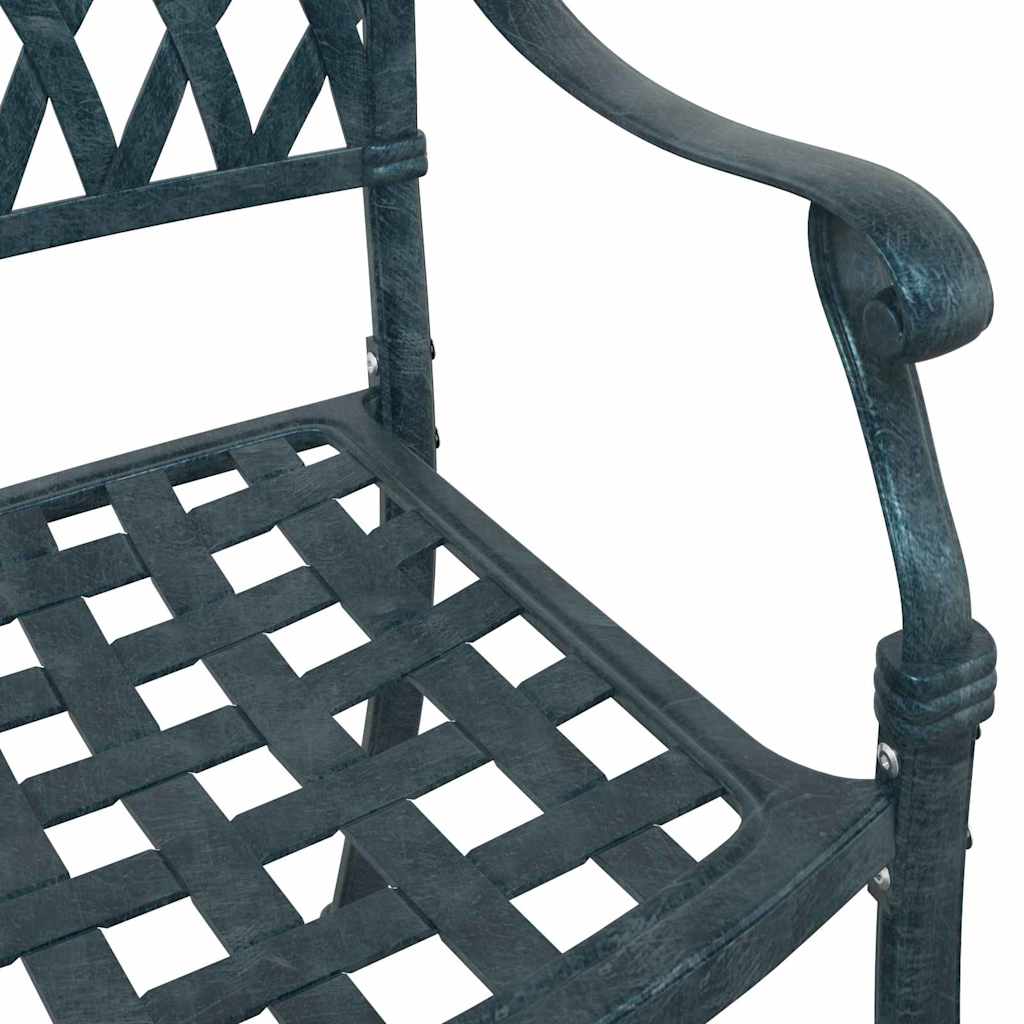 vidaXL Gartentisch Set 3 pcs Grün 80 x 80 x 75 cm Gussaluminium
