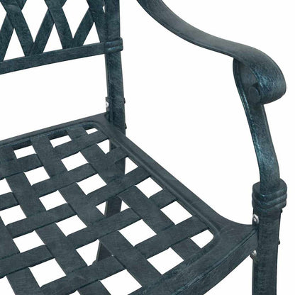 vidaXL Gartentisch Set 3 pcs Grün 80 x 80 x 75 cm Gussaluminium