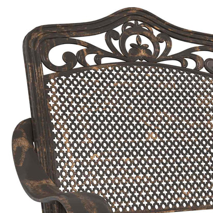 vidaXL Gartentisch Set 3 pcs Bronze 80 x 80 x 75 cm Gussaluminium