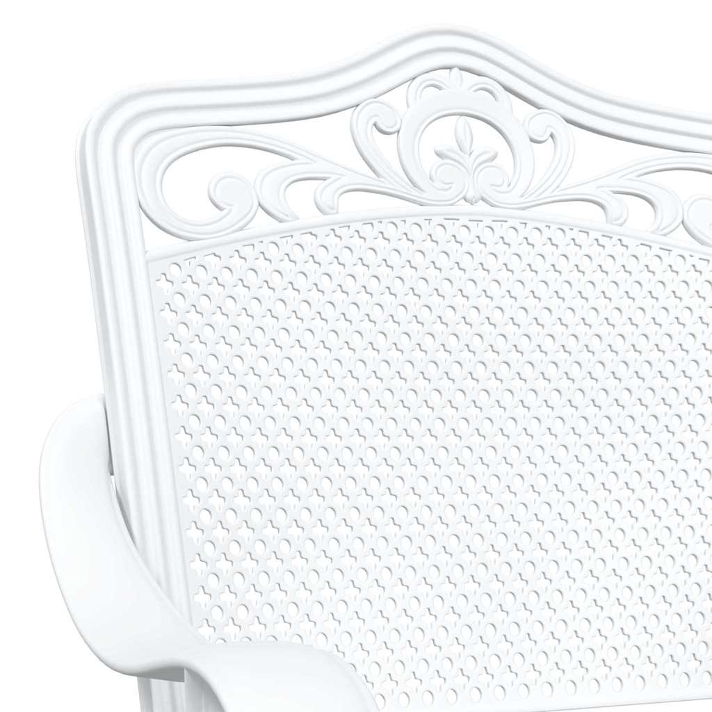 vidaXL Gartentisch Set 3 pcs Weiß 80 x 80 x 75 cm Gussaluminium