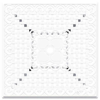 vidaXL Gartentisch Set 3 pcs Weiß 80 x 80 x 75 cm Gussaluminium