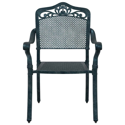 vidaXL Gartentisch Set 3 pcs Grün 80 x 80 x 75 cm Gussaluminium
