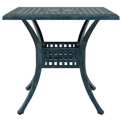 vidaXL Gartentisch Set 3 pcs Grün 80 x 80 x 75 cm Gussaluminium