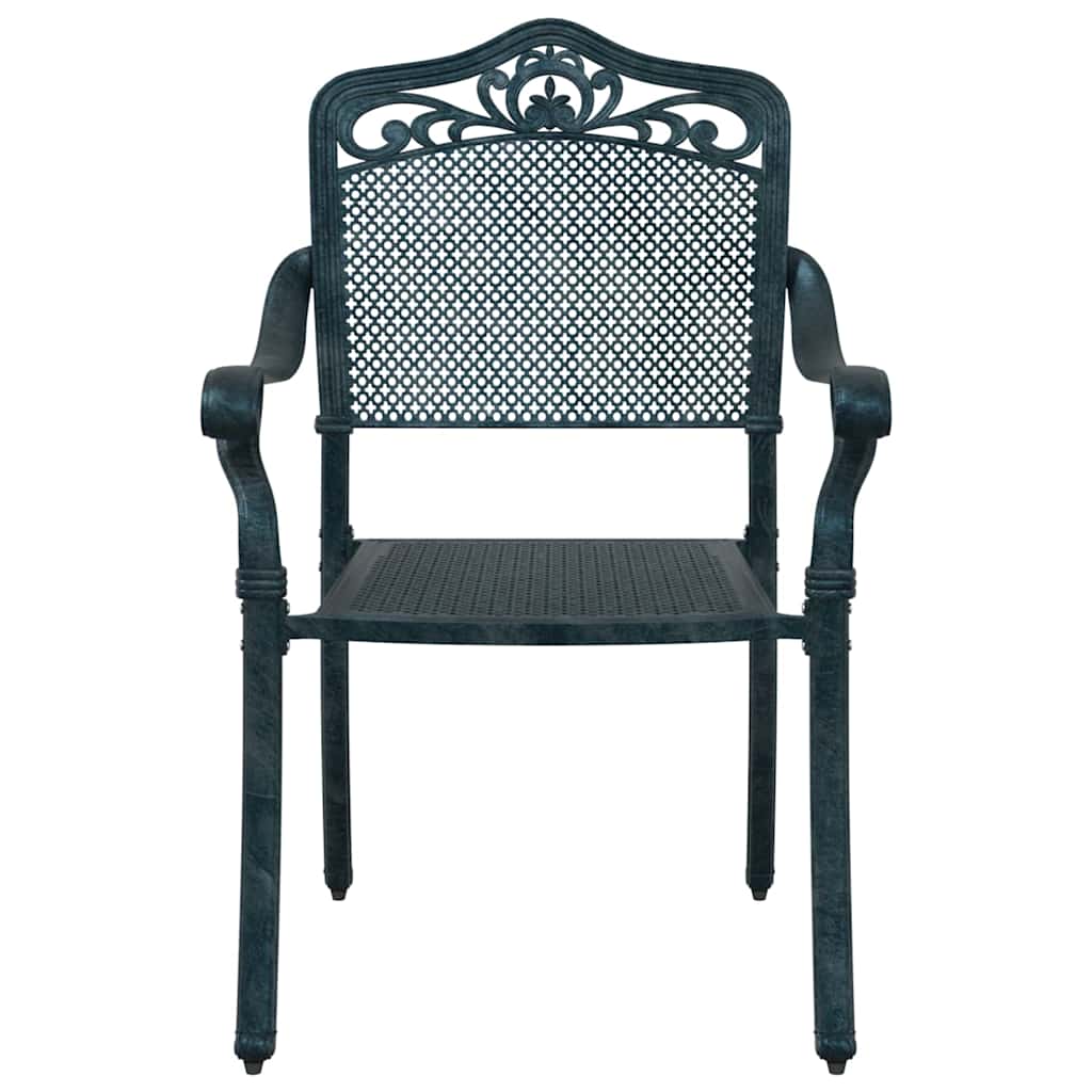 vidaXL Gartentisch Set 5 pcs Grün 80 x 80 x 75 cm Gussaluminium