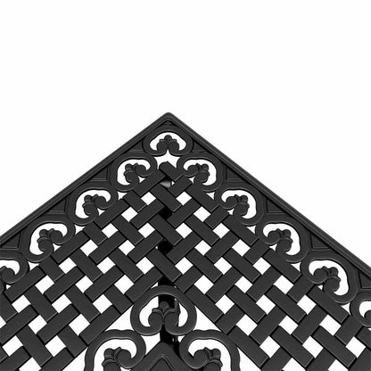vidaXL Gartentisch Set 3 pcs Schwarz 80 x 80 x 75 cm Gussaluminium