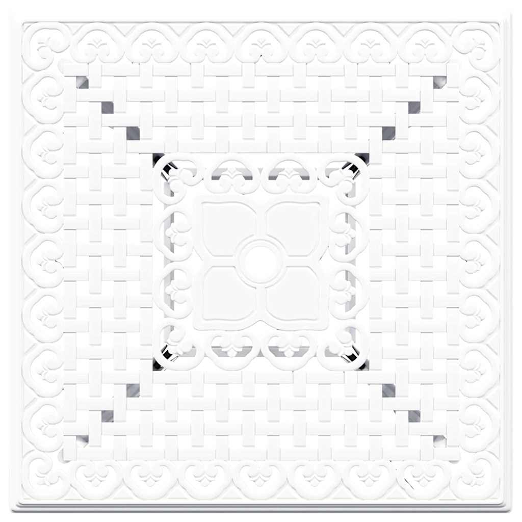 vidaXL Gartentisch Set 3 pcs Weiß 80 x 80 x 75 cm Gussaluminium
