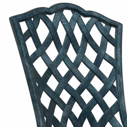 vidaXL Gartentisch Set 3 pcs Grün 80 x 80 x 75 cm Gussaluminium