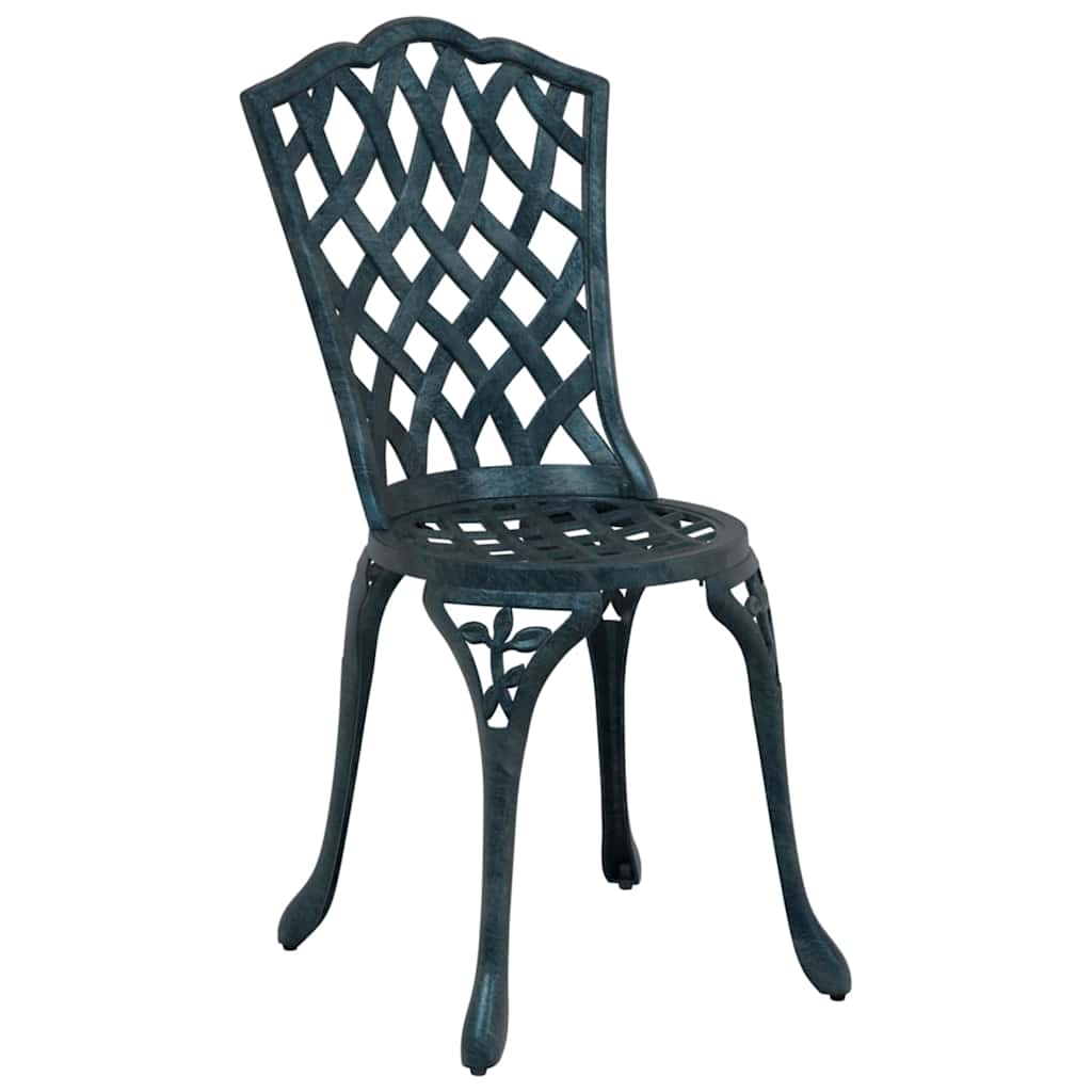 vidaXL Gartentisch Set 3 pcs Grün 80 x 80 x 75 cm Gussaluminium
